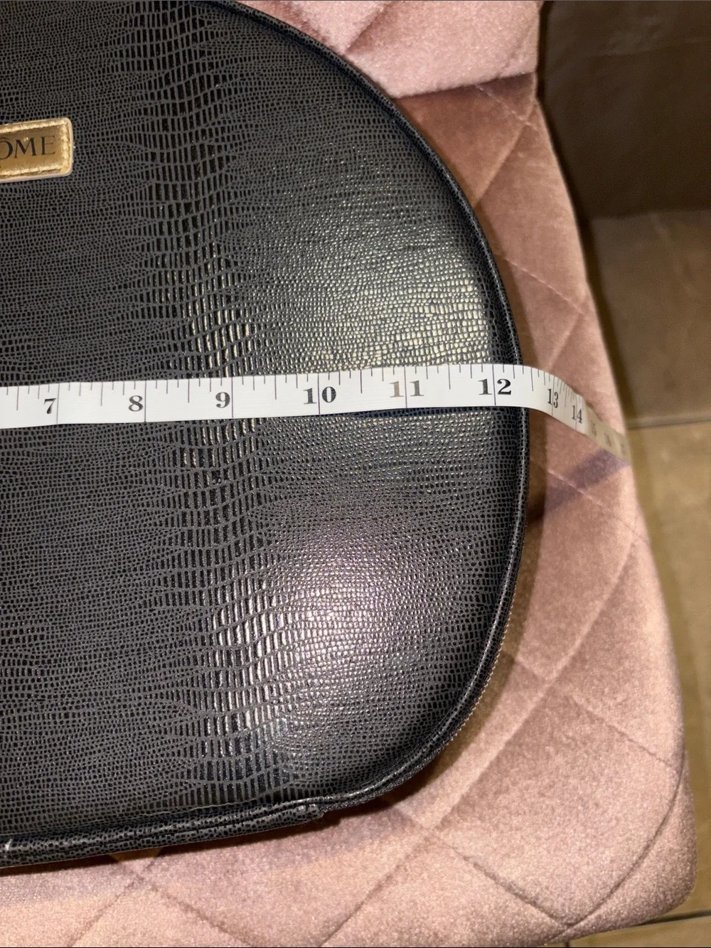 Lancôme Black Round Cosmetic Case